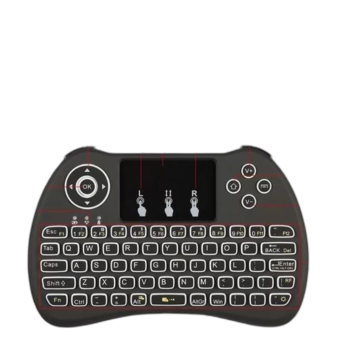 Mini clavier sans fil pour pc/tv box noir