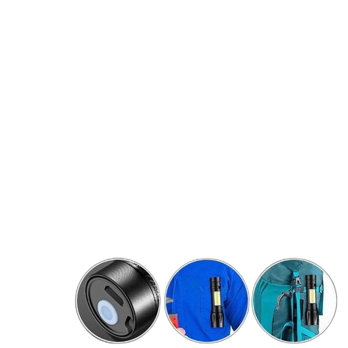 Mini lampe de poche led portable avec batterie intégrée rechargeable usb