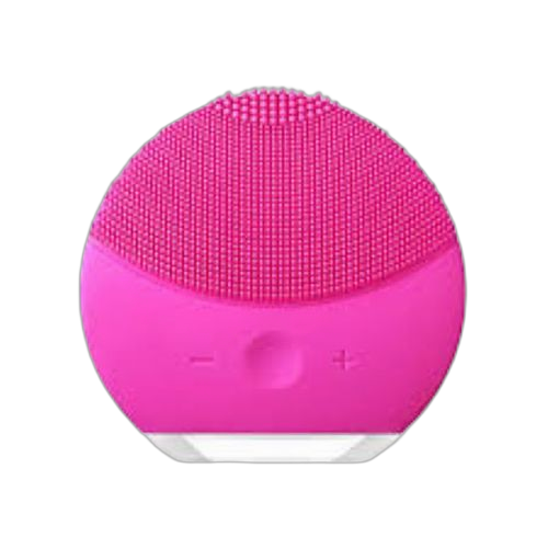 Mini masseur brosse nettoyante visage rose