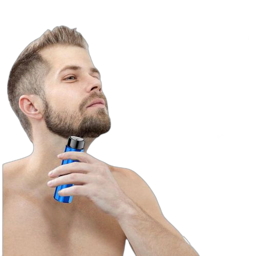Mini rasoir électrique portable rechargeable bleu
