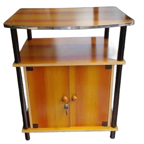 Mini table tv / coffret 2 battants / couleur marron