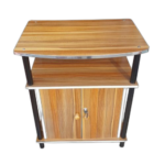 Mini table tvavec coffret 2 battants marron