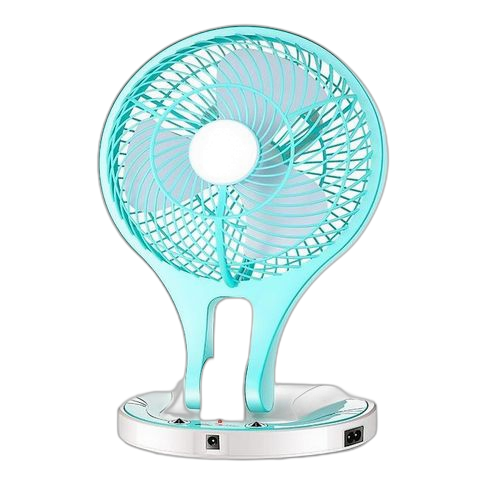 Mini ventilateur portable 2 en 1 avec lampe 5w