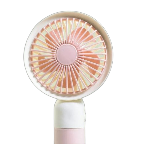 Mini ventilateur portable avec batterie support de table cute violet
