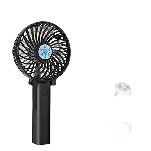 Mini ventilateur portatif rechargeables par usb noir