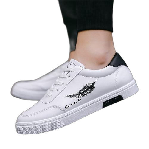 Misslai nouvelles chaussures de sport respirantes pour hommes blanc
