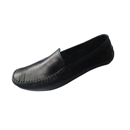 Mocassins simple en simili cuir noir