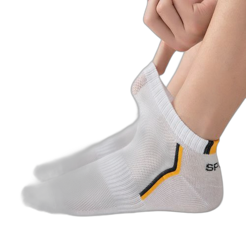 Mode 5 paires chaussettes de cheville de sport respirantes pour hommes