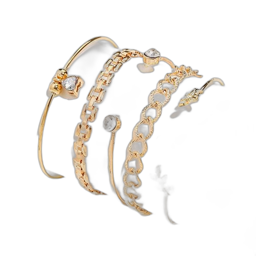 Mode couches de femmes fringe perlé bracelet set 6 pcs