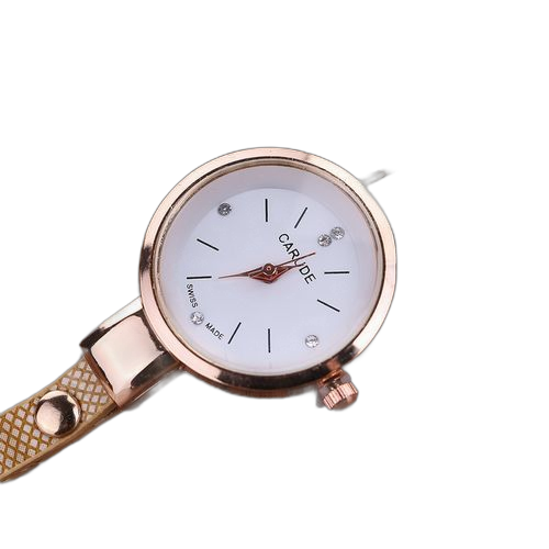 Mode montre femme mode cercle métal pendentif gold