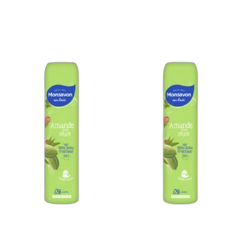 Mon savon lot de 2 déodorants lait amande douce 200 ml