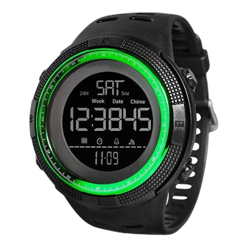 Montre digital watches électriquechrono sportvert