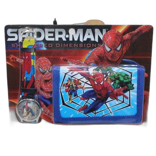 Montre enfant garçon avec portefeuille super heros