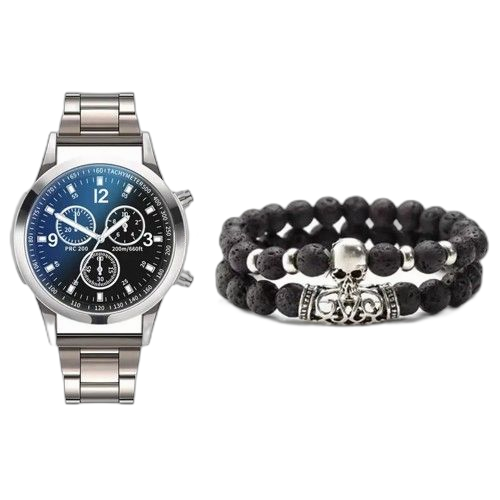 Montre inschic et bracelets hommes 3 pièces ensemble de luxe