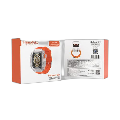 Montre intelligente hainoteko richard m9connectée+3 bracelets et protége waterproof