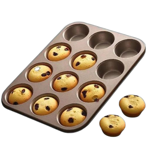 Moule à gâteau muffin cupcakes 6 en 1 – noir