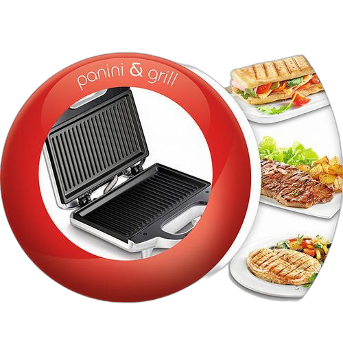 Moulinex appareil a croque monsieur / panini argent ultra compacte 700 watts