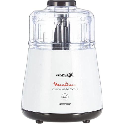 Moulinex mini hachoir électrique moulinette dpa1 powelix pour viande légumes herbes ails oignons fruits secs sauces 1000w blanc