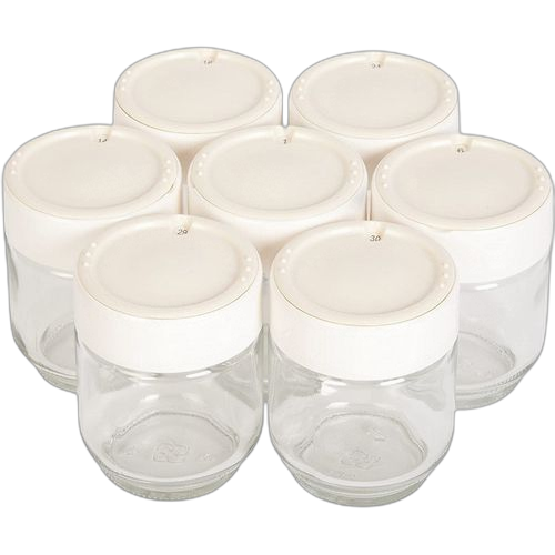 Moulinex yaourtière yogurteo 7 pots de yaourt inclus programmable écran lcd minuteur 13w