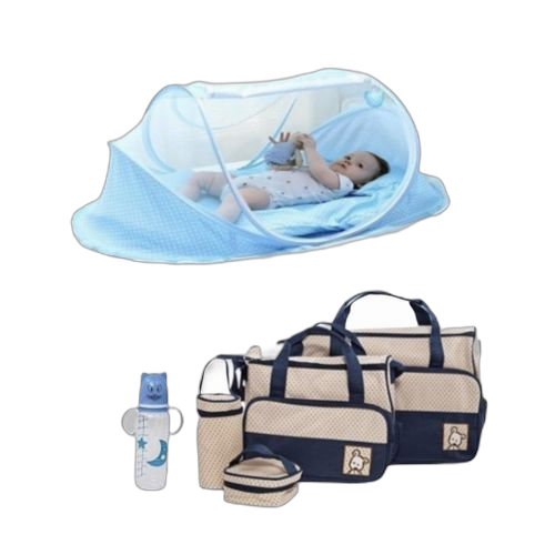 Moustiquaire et sacs à langer pour bébé