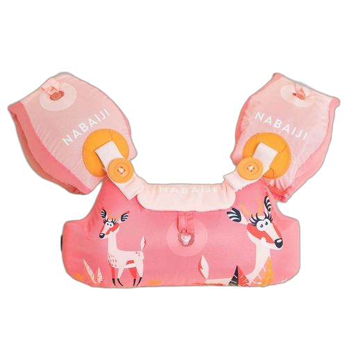 Nabaiji brassards ceinture piscine evolutif tiswim enfant rose "gazelle"