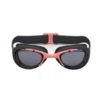 Nabaiji lunettes de natation xbase print l verres clairs noir orange