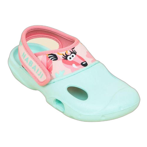 Nabaiji sabots de piscine enfants clog 500 gazelle menthe