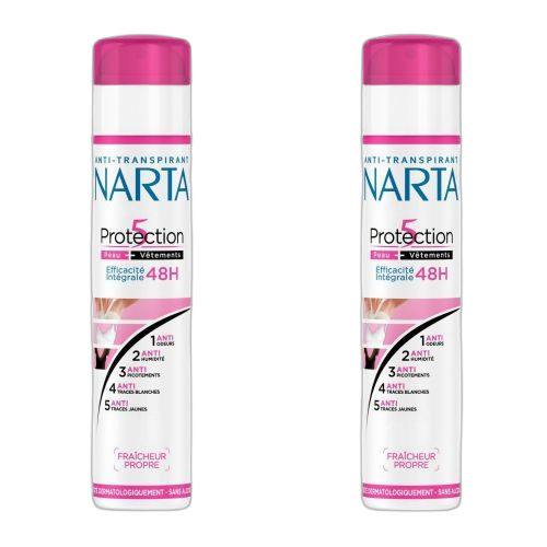 Narta lot de 2 déodorants femme protection 5 200 ml