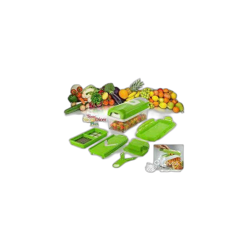 Nicer dicer plus hachoir manuel 7 pieces vert