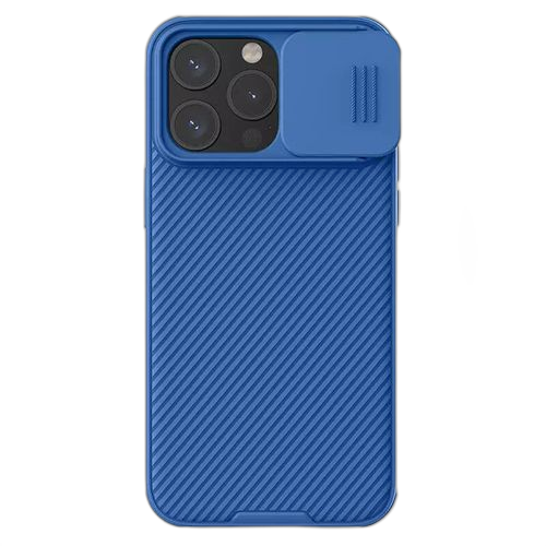 Nillkin coque iphone 15 pro max camshield pro qualité prémuim bleu
