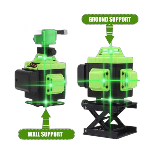 Niveau laser 4d vert à nivellement automatique à 16 lignes, rotation verticale à 360 degrés – Image 2