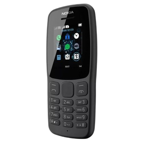 Nokia 106 1.8" dual sim 4mo fm radio lamp torch bt 800mah noir