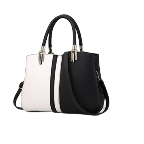 Nouveau sac fourre tout décontracté pour femmes violet et blanc