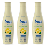 Nova lot de 3 nova lait de corps derma 750 ml aloé véra