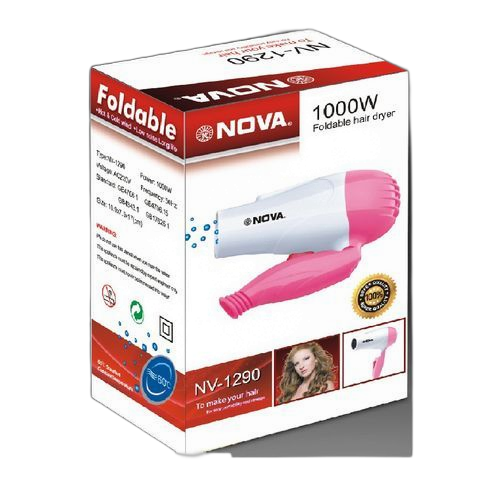 Nova sèche cheveux à technologie ionique 1000 watts rose/blanc