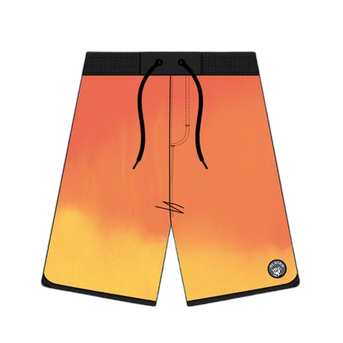Olaian short de bain 500 orange