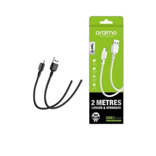 Oraimo cable chargeur usb type c 2m charge rapide udon 2 c56