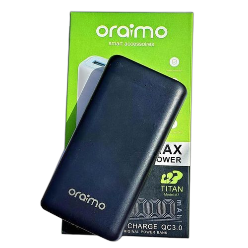 Oraimo power bank fast charge 20000mah noir