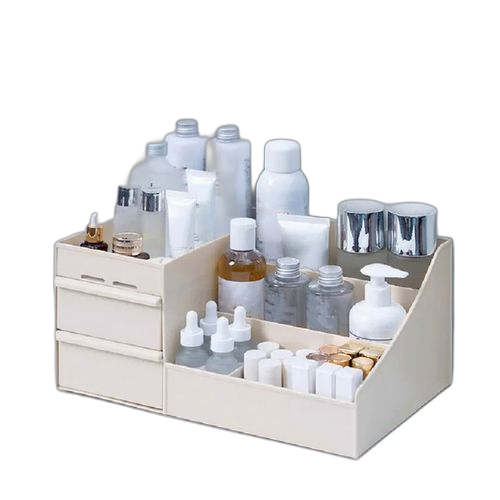 Organisateur cosmétique de tiroir de maquillage de boîte de rangement de grande capacité