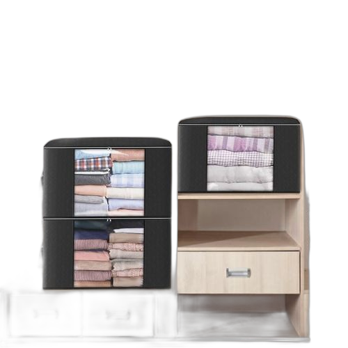 Organiseur de sac de rangement de grande capacité noir