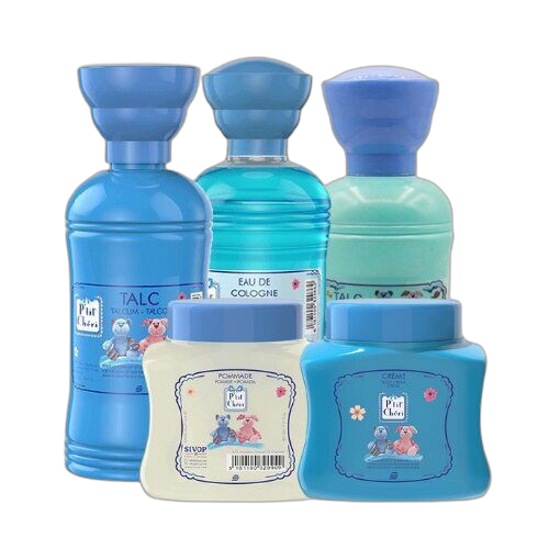 P'tit cheri trousse de soin pour bébé p'tit chéri bleu – 5 pcs