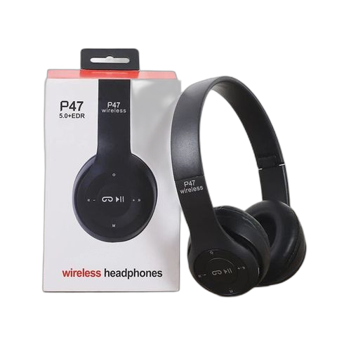 P47 casque audio bluetooth p47 + edr version 2022 couleur noir