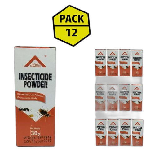 Pack 12 insecticide poudre 30 gr anti cafards et insectes rampants