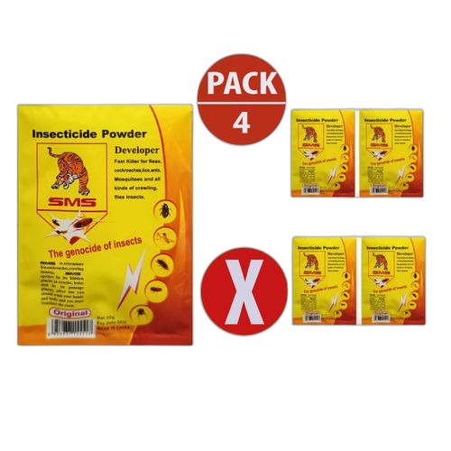 Pack 4 poudre insecticide sms/ punaise de lit