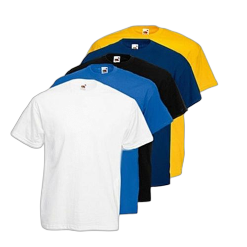 Pack 5t shirts homme en cotoncol rondmanches courtes multicolore