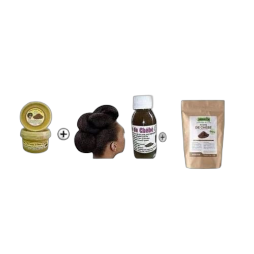 Pack chébé: pommade 250g + huile 60ml + poudre 50g