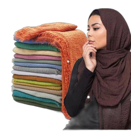 Pack de 04 voile habiba en coton multicouleur