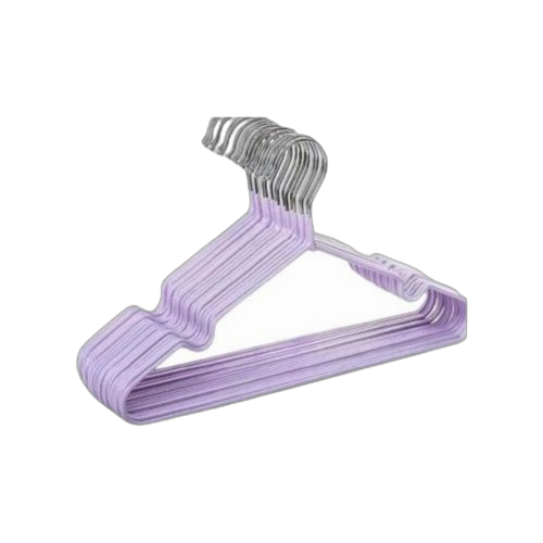Pack de 10 cintres en acier inoxydable