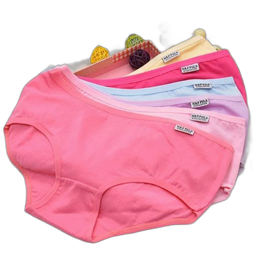 Pack de 12 dessous de couleurs différentes en coton