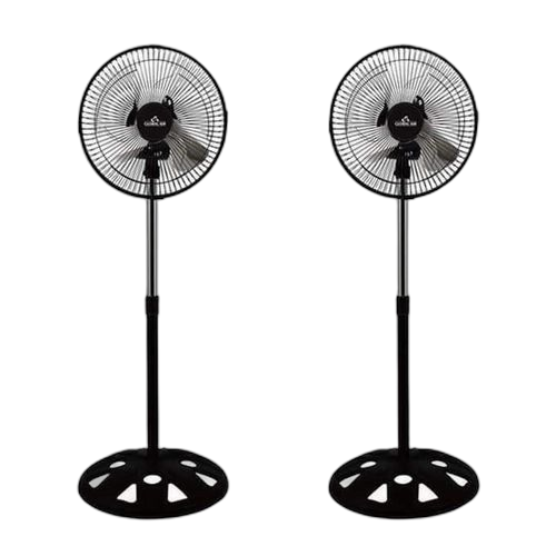 Pack de 2 ventilateur sur pied 12 pouces hauteur 90cm noir